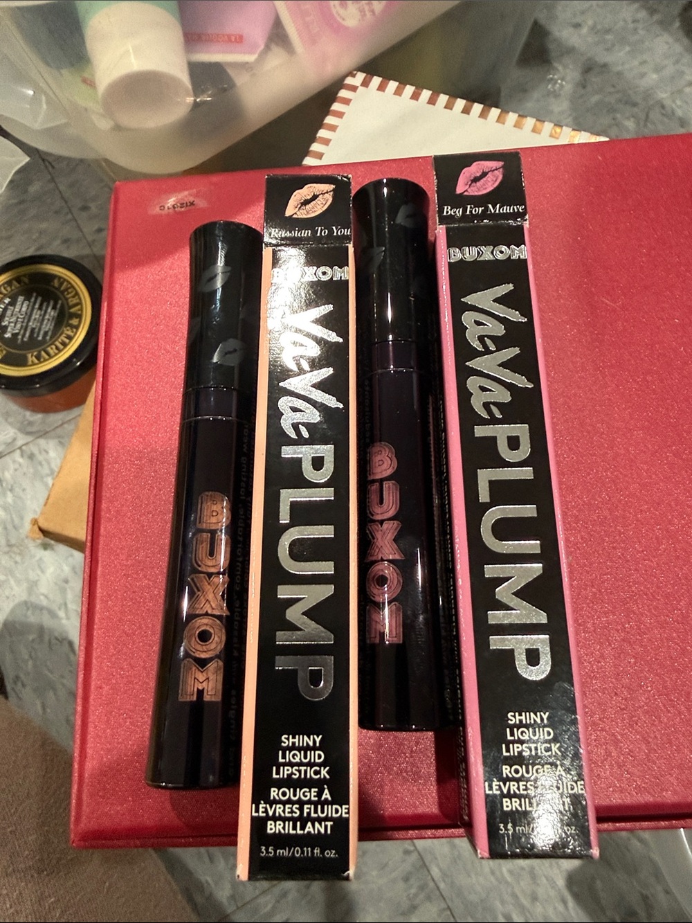 Buxom Va-Va-Plump Shiny Liquid Lipstick — Pink and Mauve Shades
